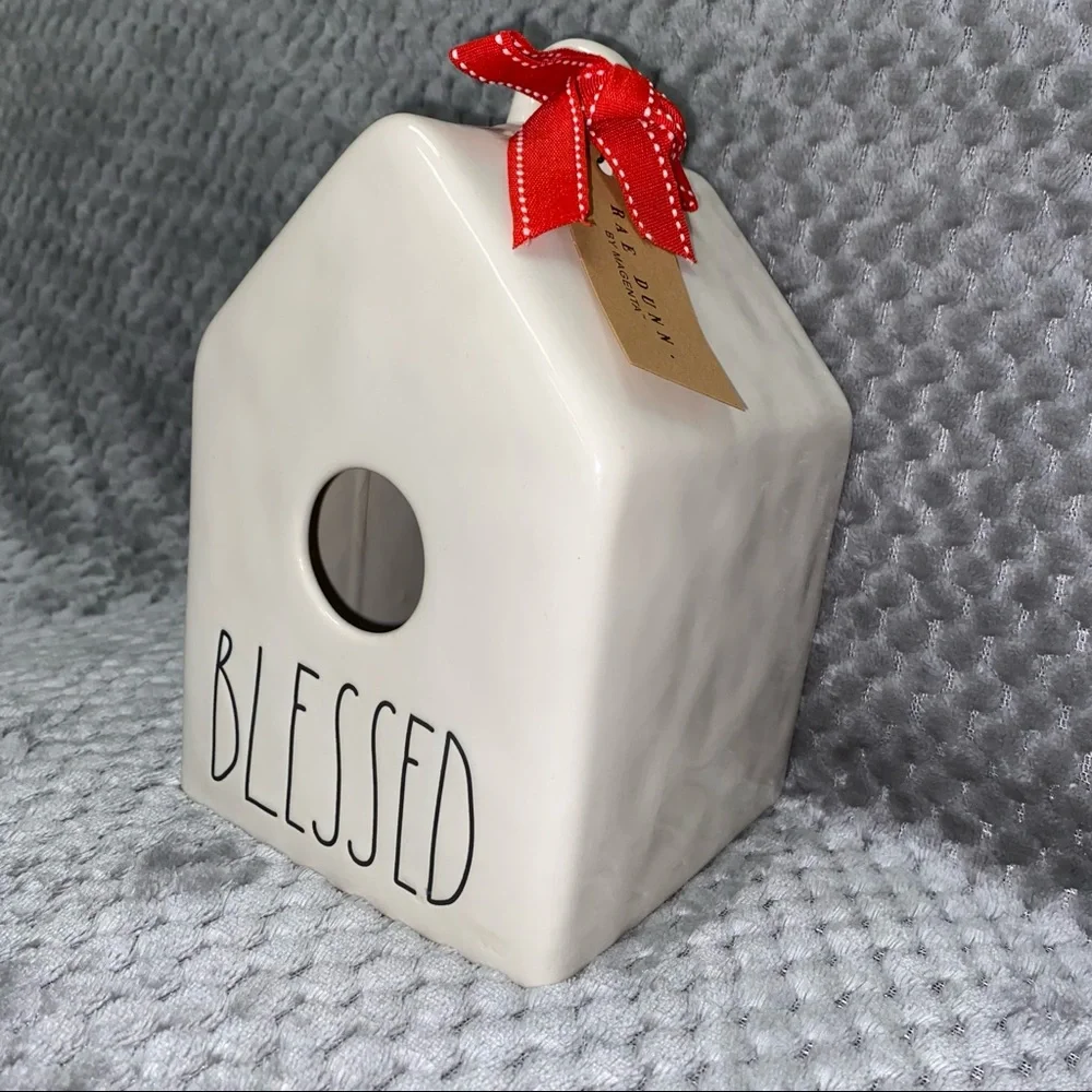 Rae Dunn BLESSED Ceramic House - NWT